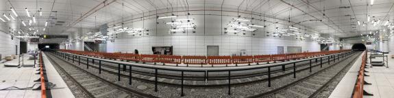 Blick in die Haltestelle Durlacher Tor, Stand März 2021, Quelle: KASIG